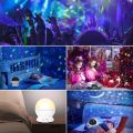 Rotating Night Light Projector Starry Sky Moon Projection Lamp Galaxy Night Lamps Christmas Lights For Kids Gif. 