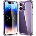 iPhone 14 Pro Max Case Clear, Anti-Yellowing Transparent Shockproof Protective Bumpers Phone Cases Slim Thin Cover for iPhone 14 Pro Max Released 2022. 