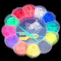 600pcs Colorful Rubber Loom Bands Weave Elastic Make Bracelet DIY Box Girls Gift. 