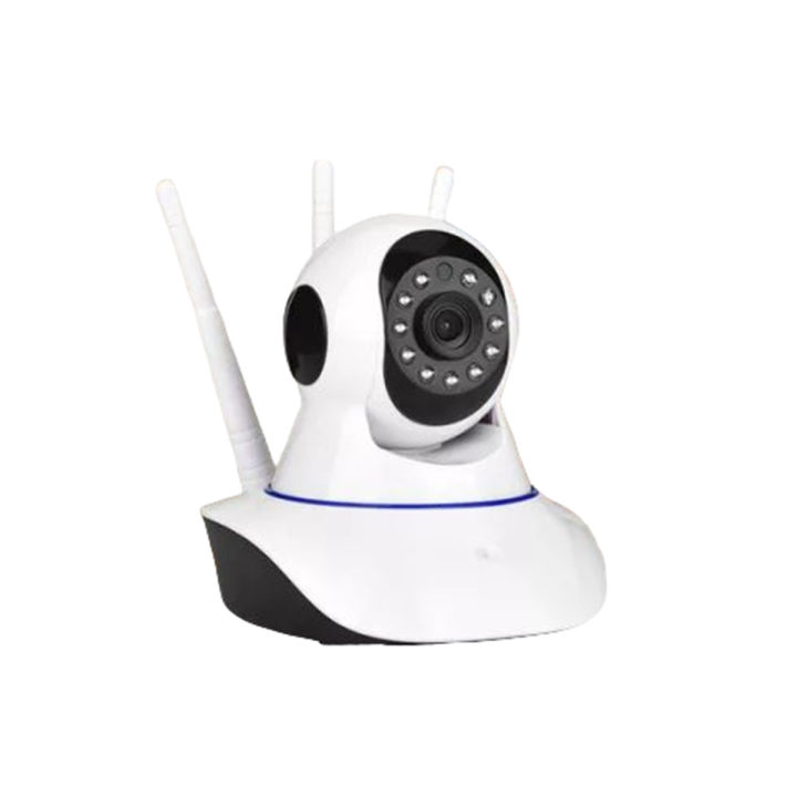 IP Wireless Triple Antenna Wifi Camera HD 960 P - Night Vision Feature - Audio Input & Output -