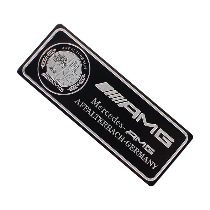 AMG Brabus Aluminum Alloy Car Body Sticker Nameplate for Mercedes Benz C200 W124 C180 A200 W210 W211 W203 w204 Auto Rear Window Emblem Badge Decal Scratch Cover Decoration