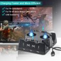 Tihokile PS4 Move Controller Charging Station, PS4 Controller Charging Station with LED Display and 3 Front USB Ports, PS4 Charger Docking Station for PS4 VR Games, for PS4 Controller/PS VR Controller. 