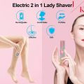USB Rechargeable 2 in 1 Facial Hair Remover and Eyebrow Trimmer Pocket Size Painless Face Hair Removing Machine Flawless Brows Eyebrow Hair Remover Machine Pen Electric Shaver For Women. 