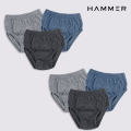 Hammer Brief Underwear For Men Pack Of 6 - Underwear For Men - Underwear - Underwear For Boys - Mens Underwear - Under Wear - Random Colors. 