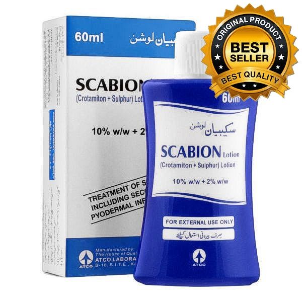 Scabion Lotion – Powerful Treatment for Scabies & Skin Infections (60ml)