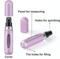 Perfume Refillable Atomizer Spray Bottles (5ml) – Mini Travel Size Refillable Aluminum Spray Bottle for Purse, Pocket, or Luggage – Portable Perfume Refill with Scent Pump – Compact, Leak-Proof for On-the-Go Use. 