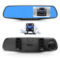 Full HD 1080P Dual Mirror Camera With 4.5″ TFT LCD Crystal-Clear Recording Vehicle Blackbox DVR. 