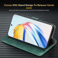 For Honor X9b and Magic6 Lite Wallet Card Slot Stand Book Cover For HonorX9b Magic 6 Lite Magic6Lite Skin Feel Leather Flip Case With Lanyard Drop Resistant. 