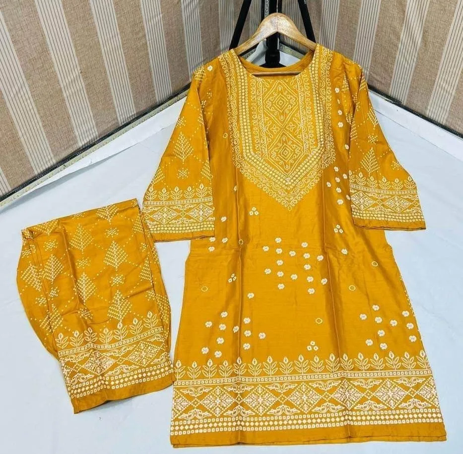 Smars Fashion Stitched New Chunri 2pc dress for women