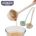 Green forest Oil Filter Spoon with Hanging Hole Remove Oil Separation Kitchen Gadgets. 