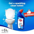 Wipe off Toilet Cleaner germs remover for toilet bowl in liquid Powerful 10x Max Cleaning drain Original 500ml for bathroom. 