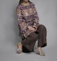 Printed Lawn Kurti with Bell Bottom Trouser, 2Pc Pret Suit (Stitched, Ready-made). 