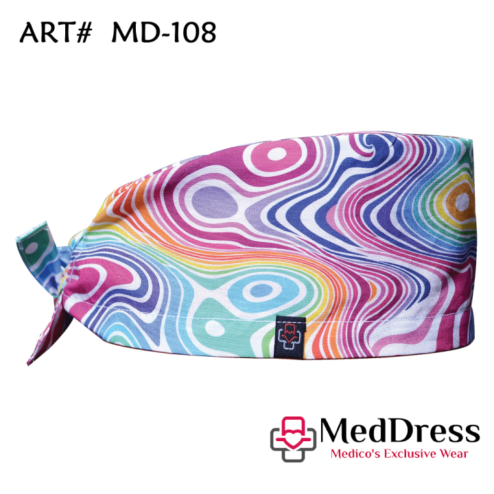 MedDress Designed Surgical Caps | ART# MD-108 | Surgical Caps for Doctors | Unisex Surgical Caps | Premium Quality Surgical Caps