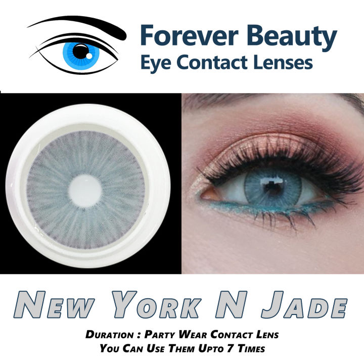New York N Jade COSMETIC COLORED CONTACT LENSES Eye Contact Lenses Forever Beauty / Disposable Lenses / Lense, Eye Lense / Color Lense / Eye Lenses For Girls Women Men