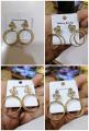 Gold palated earrings 1carat 100 % pure andian. 