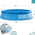 INTEX Easy Set Family Swimming Pool 6 - 8 - 10  Ft - Swimming Pool Big Size Family Inflatable Above Ground Portable Outdoor. 