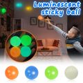 【2023】 1Pcs Stick Wall Ball Glowing Globles Fidget Toy Squash Sticky Target Ball Stress Ball Decompression Toy Throw Novelty Kids Toys. 