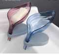 Soap Holder, Leaf Shape decorative, Easy cleaning and Quick Dry Soap Holder, Leaf Shape Soap Dish, Suction for Shower bathroom and Kitchen, Leaf shape self Draining Plastic Soap Holder. 