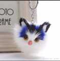 Beautiful Furry Cute Cat Face Keychain Original. 