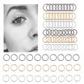 12Pcs/set Nose Ring Piercing Punk golden selvar Color Handmade Tiny Nose Lip Hoop Ring Septum Rings Piercing Stud Body Jewelry. 