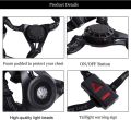 ATNK Night Running Light, USB Rechargeable LED Chest Light Waterproof Running Torch with 3 Lighting Modes for Runners, Joggers, Outdoor Sport, Walking, Fishing, Camping, Hiking, Climbing (Black). 