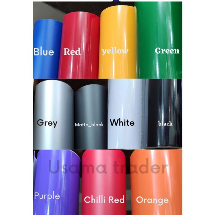 Pvc Paper For decorations size (Width8inch × Length36inch)(Mobile Cover,Bike,laptop,Box & etc) multiple colours