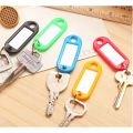 20 piece Keychain  Plastic Keychain Key Tags ID Label Name Tags Split Ring. 