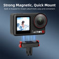 TS Magnetic Quick Release Mount Compatible For DJI Osmo Action 5 Pro/4/3 Camera Mount Adapter Bracket Accessories. 