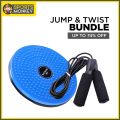 Tummy Twister Body Exercise Machine And Jumping Rope Skipping Ropes (Pack Of 2). 