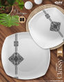 Melamine Square dinner set  72pieces ARKON- Classy. 