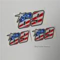 【Universal Car Parts Store】US flag Nicky Hayden No.69 motorcycle racing sticker helmet superbike motocross car automobiles. 