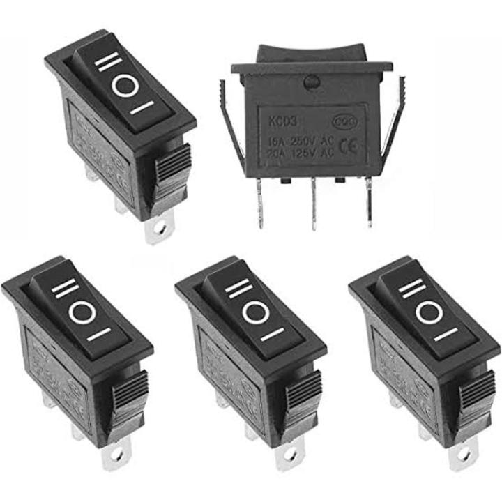 2/3 Position Toggle Switch, AC 15A/250V 20A/125V 3 Pin Mini SPST Industrial Switches, Use for Car Auto Boat Household Appliances