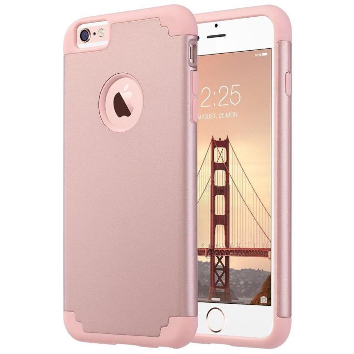 For iPhone 6 Plus 6S Plus 5.5 inch Slim Dual Layer Scratch Hybrid Hard Back Cover and Soft Silicone Protective Case intl Daraz.pk