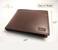 Genuine Leather Wallet for Men Pure Original Cow Leather Bifold Mens Zipper Purse Coin Card Holder for Boys. 
