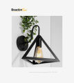 Wall Mounted Triangle Light - Industrial Wall Lamps, Bathroom Wall Mount Lighting Fixture, Adjustable Farmhouse Single Wall Socket Mirror Light for Entry Hallway Bedroom (Bulb Not Included). 