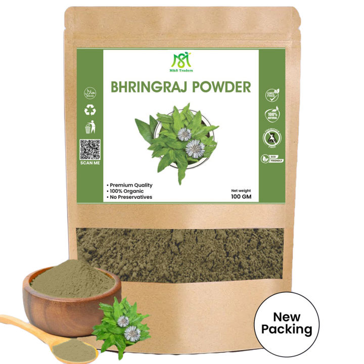 100% Pure Bhringraj Leaves Powder 100g