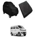 Changan Karvaan Polymer Carbon Coated Car Top Cover | Double Stitched | Water Proof in Black & Silver - Ultimate Protection. 