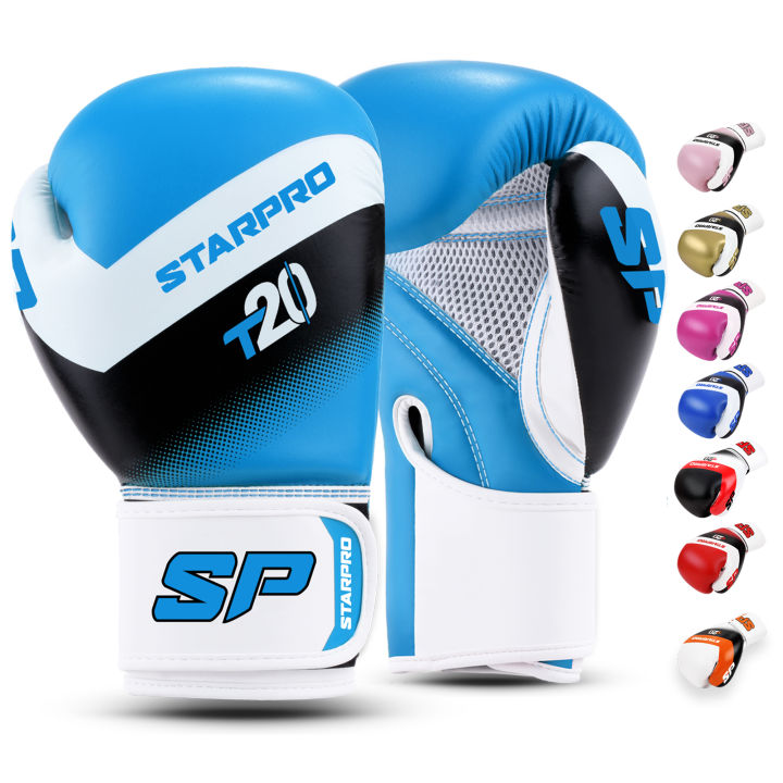Starpro Boxing Gloves - Good for Training, Gym Workout, Punch Bag for Men and Women - Available in 8 colors and sizes 8oz, 10oz, 12oz, 14oz, 16oz