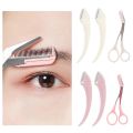 Curved Moon Eyebrow Repair Tool with Eyebrow Comb Eyebrow Cutting Eyebrow Beauty Makeup Sorting Set Eyebrow Scraper Accessories. 