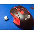 Techno_Bluetooth Wireless Gaming Mouse with DPI-RED. 