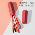 Mary Ann Barrel Packaging Makeup Brush Set Powder Blush Eye Shadow, Lip Brush Portable Receive Tube Beginners Makeup Tools. 
