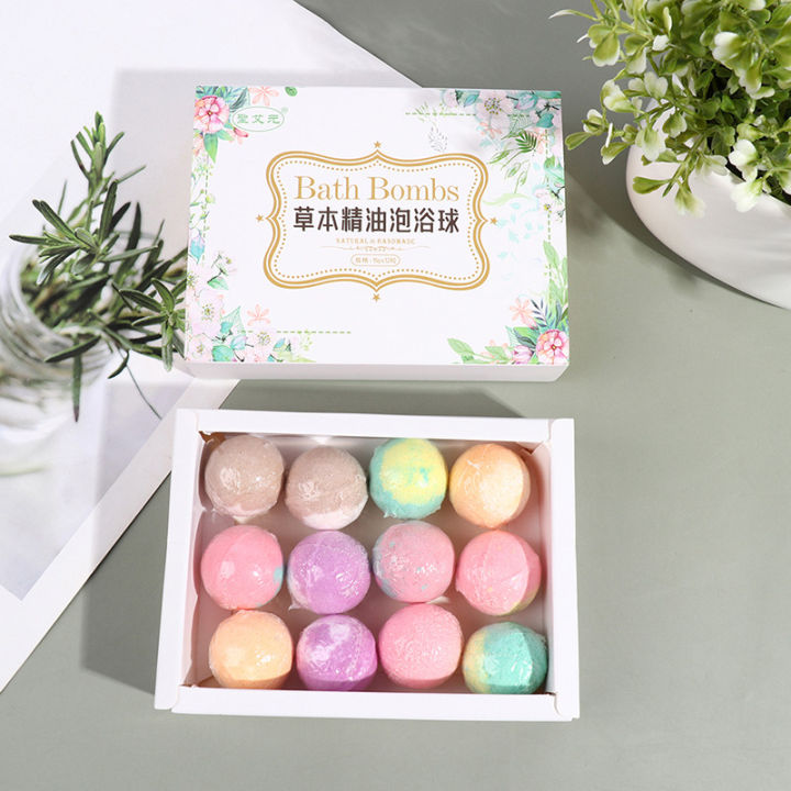 Sell like hot cakes 12Pcs/Set Natural Mini Handmade Bathing Foot Spa Rich Essential Oils Bath Ball Mini Hand Bath Foot Spa Foot Bath Ball