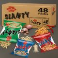 Kolson Slanty Box – 60 Packs of Crispy Snacks | All Flavors Available | New packing | Perfect for Home, Office & Snacking Anytime. 
