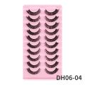 Russian Strip Lashes 10 Pairs 3D Faux Mink Lashes Natural Eyelashes Dramatic False Eyelashes Makeup Wholesale Eyelash Extension. 