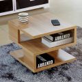 Creative sofa modern end side coffee table with storage shelf living room furniture in Ready To Assemble Form. 