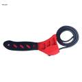 Rubber Strap Wrench Industrial Accessories Adjustable Wrench for Plumbing Truck. 
