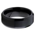 Titanium Black Stainless Steel Ring For Men. 
