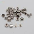 10 Set Copper Snap Buttons Popper Press Button for Jeans Jacket Clothes 10mm. 