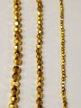 Golden Cut Round Spacer Plastic Beads. 6mm= 420 pcs / 4 strings. 5mm= 875 pcs / 5 strings. 3mm= 1248 pcs / 6 strings. For DIY Jewelry Making, Jewelry, Dress Accessories, Crafts, and Home Décor. 