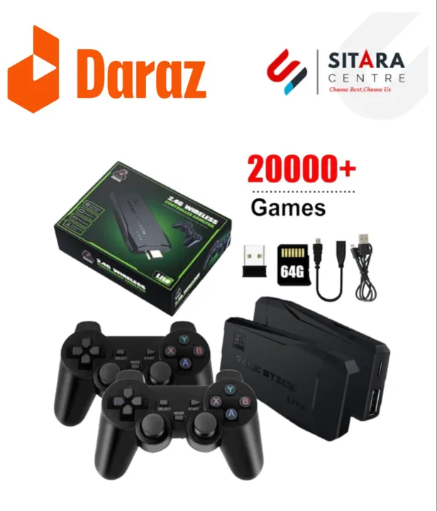 Video%20Game%20Stick%20Controllers%2064GB%20-%2010,000%20Retro%20Games,%202-Player%20Wireless%20Controllers,%204K%20Gaming%20-%20Image%202